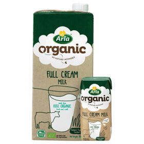 Arla Organic Full Cream UHT Milk 1 L & 200 ml