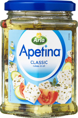 Apetina White Cheese in Oil Glass 265g